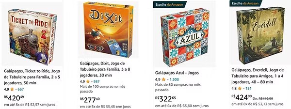 Tabela de preços Tabulendário